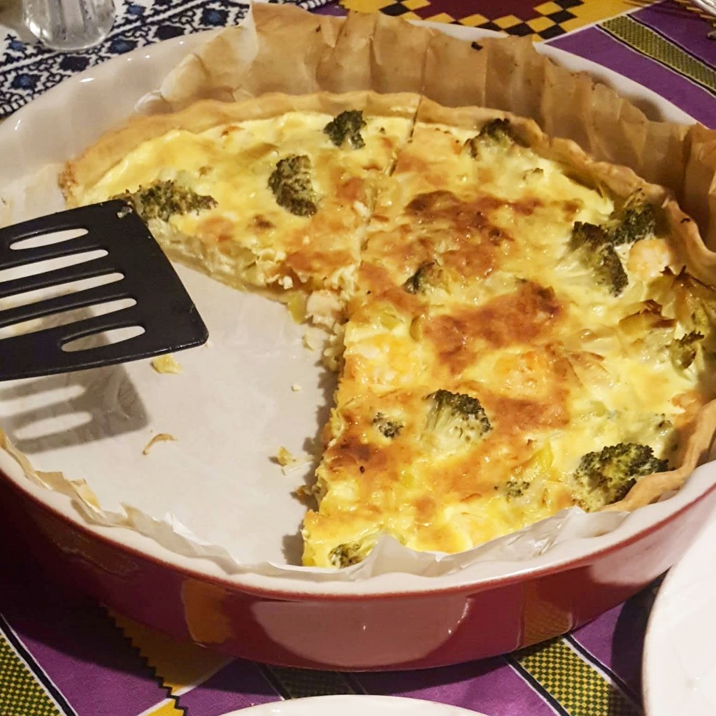 Tarte saumon et aux brocolis